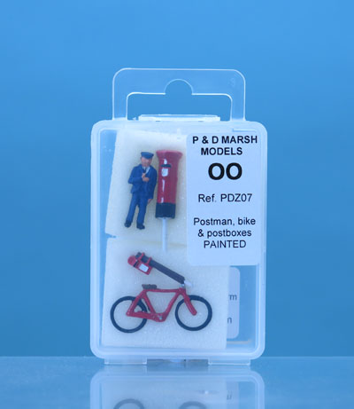 PDZ7 PD Marsh OO GAUGE PAINTED POSTMAN SET