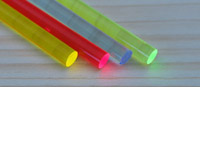 Plastruct Coloured (opaque) Rod (Packs of 10, 380mm length)