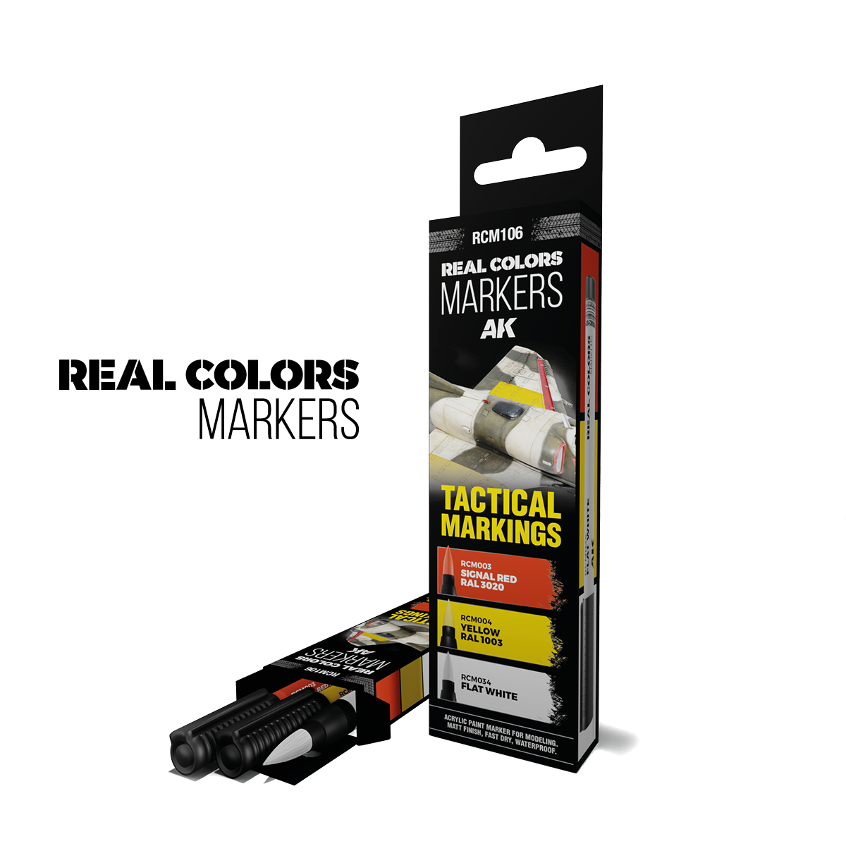 RCM106 AK Interactive TACTICAL MARKINGS - SET 3 REAL COLOURS MARKERS