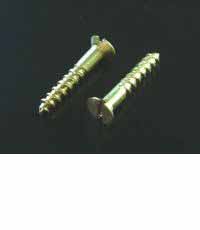 Brass Wood Screws - Packs of 100