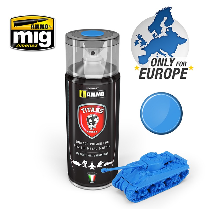 TTH103 TITAN HOBBY SPACE BLUE MATT PRIMER 400ML