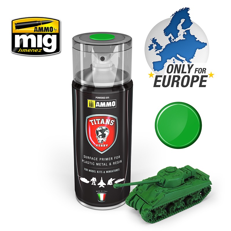 TTH106 TITAN HOBBY EMERALD GREEN MATT PRIMER 400ML