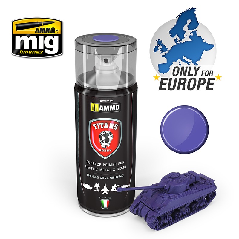 TTH107 TITAN HOBBY MAGIC PURPLE MATT PRIMER 400ML