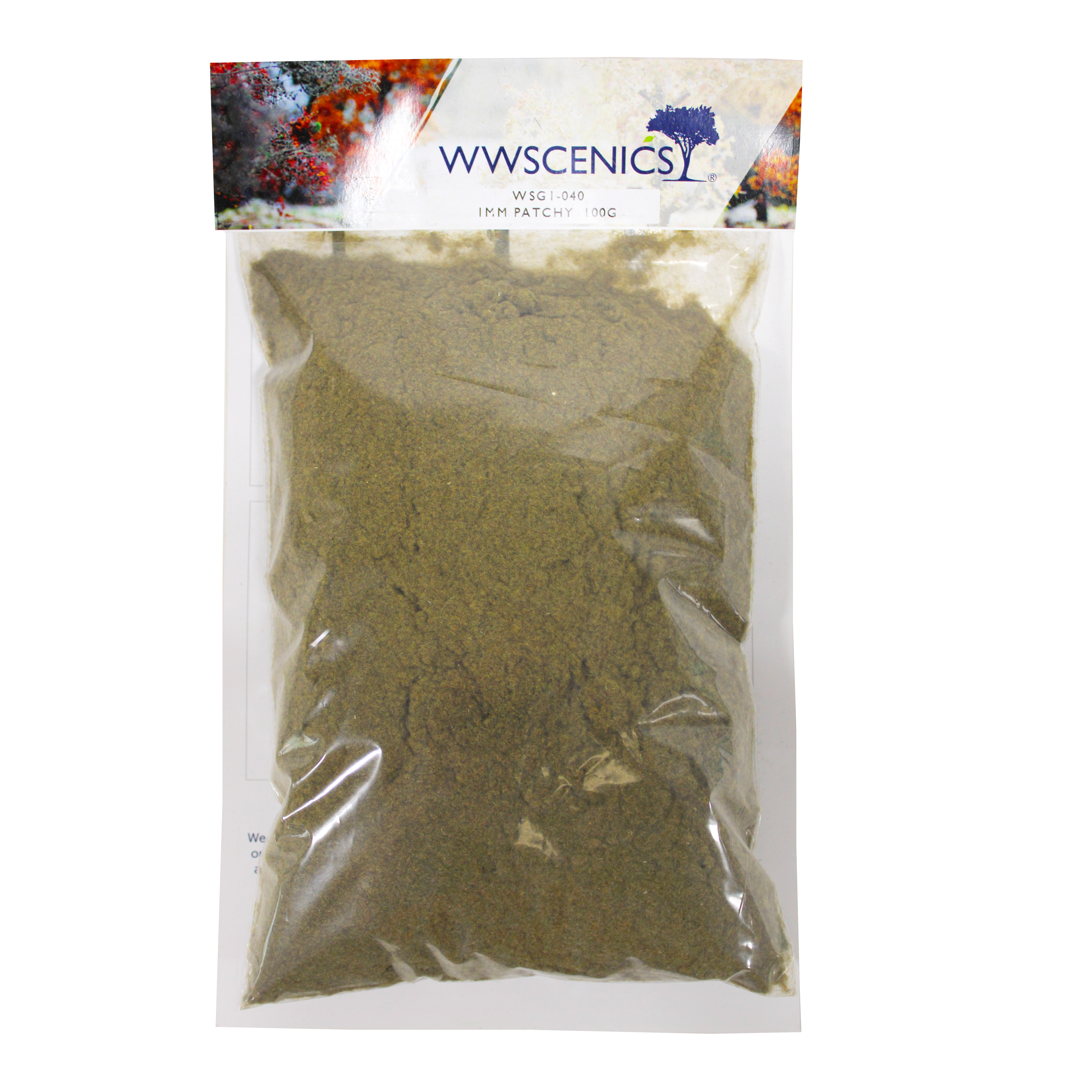 WSG1-040 WW Scenics 1mm Patchy 100g