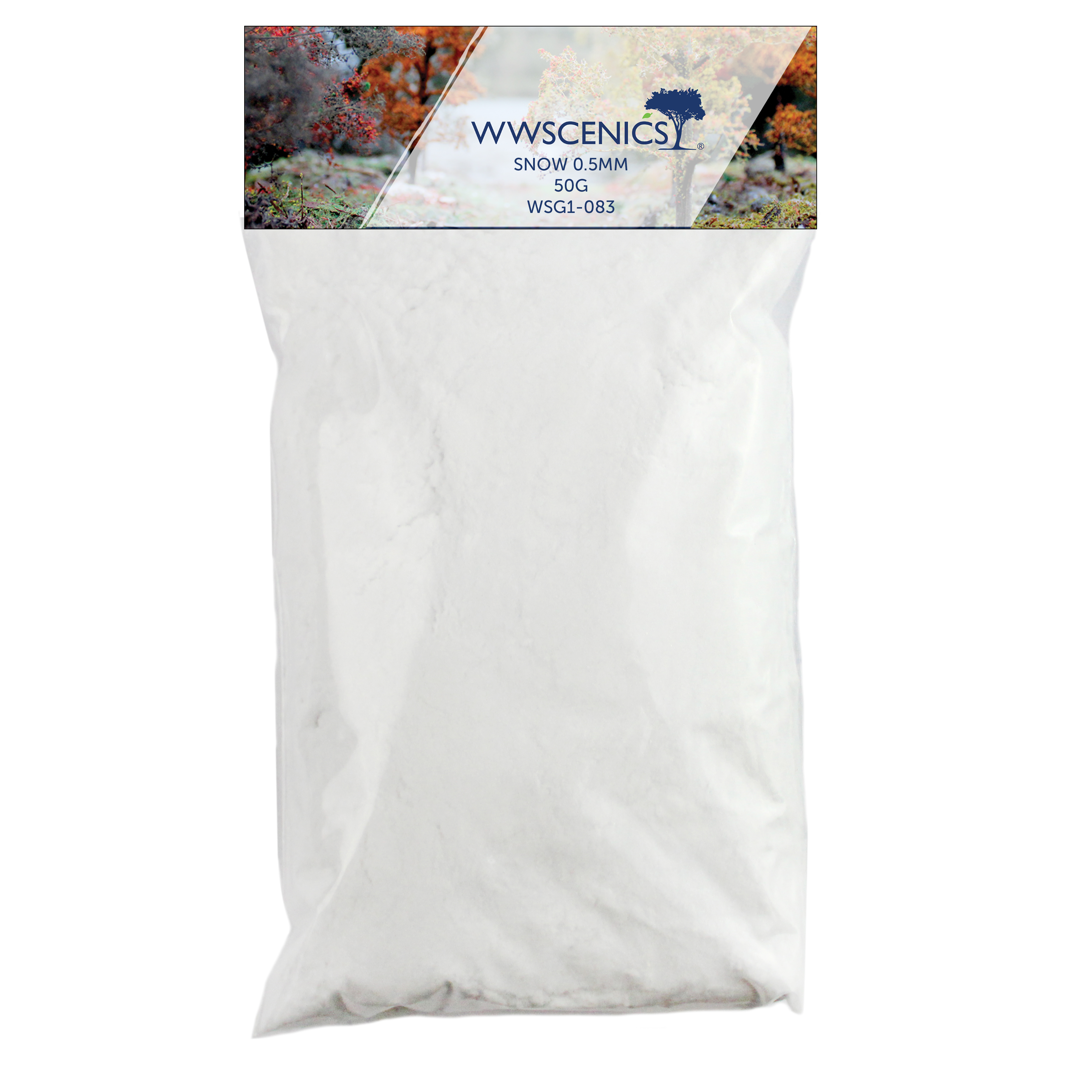 WSG1-083 WW Scenics 0.5mm Snow 50g