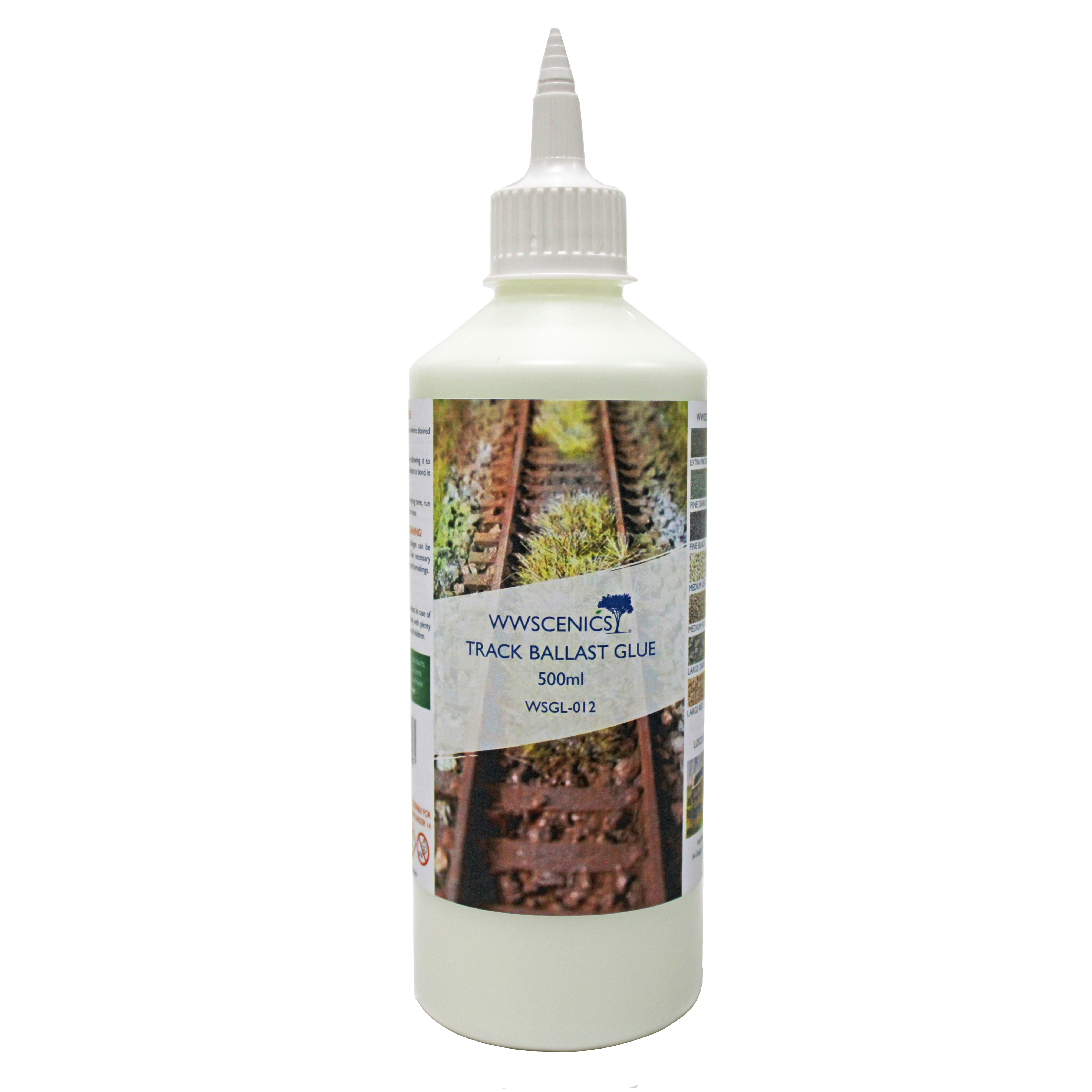 WSGL-012 WW Scenics RailwayTrack Ballast Glue 500ml