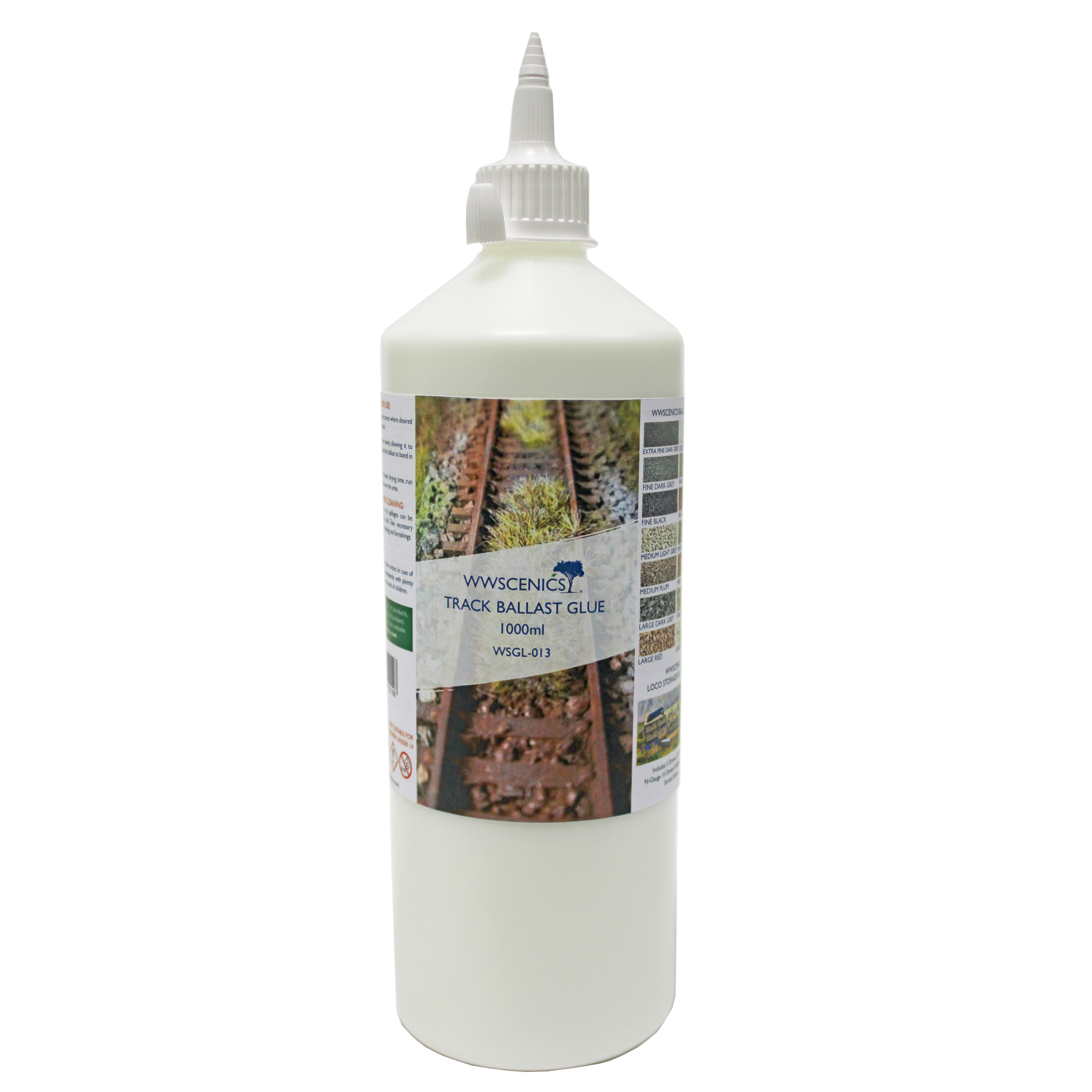 WSGL-013 WW Scenics RailwayTrack Ballast Glue 1000ml