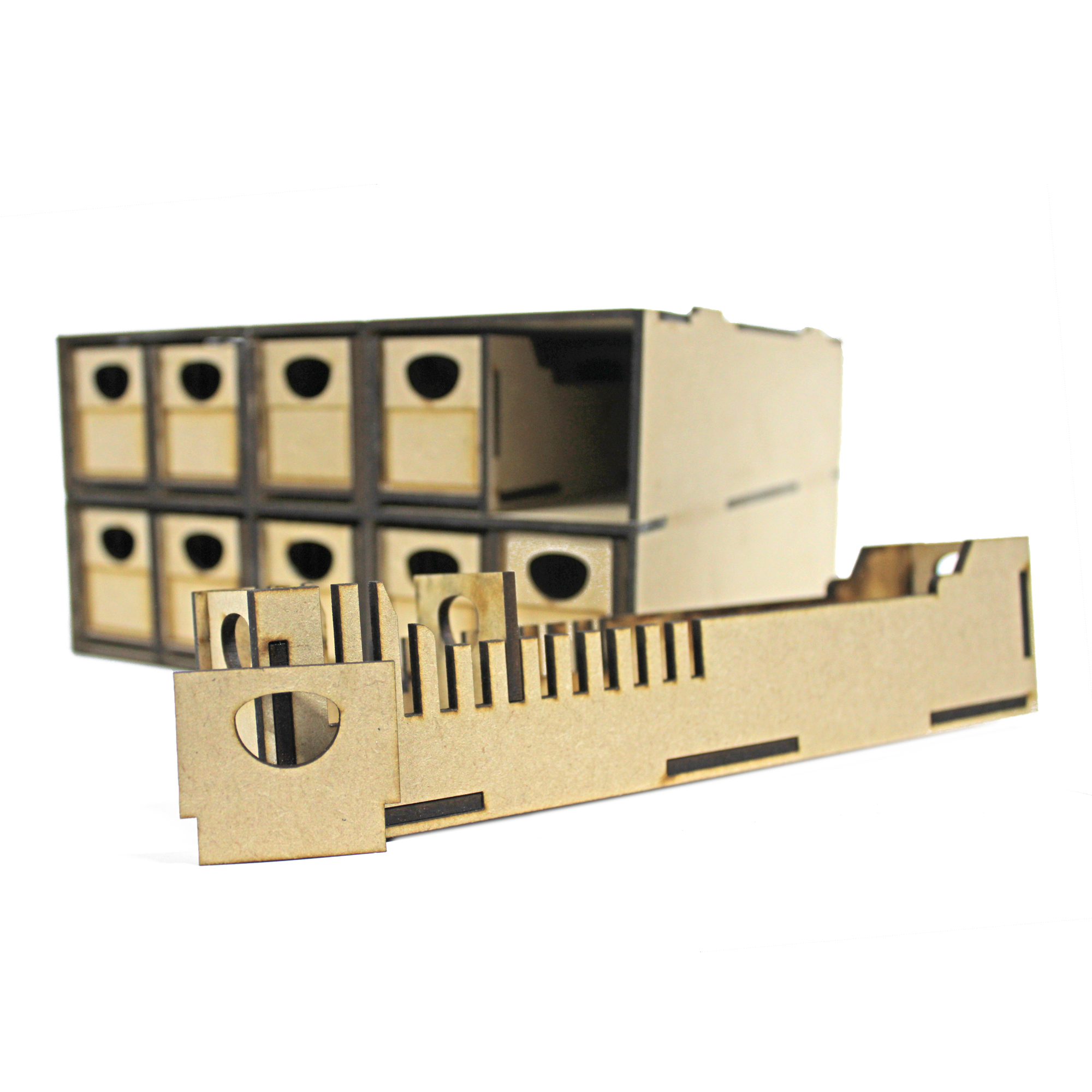 WSLC-021 WW Scenics TT:120/OO9 Loco Storage Box | 10 Drawers