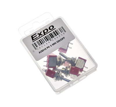 A28010 Pack of 5 SPST Miniature switches