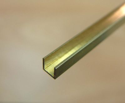 UC1 Albion Alloys - 1mm Brass U Channel